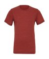 Heren T-shirt Bella Triblend Crew Neck 3413 Clay Triblend